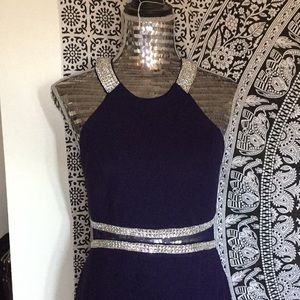 Navy blue prom dress